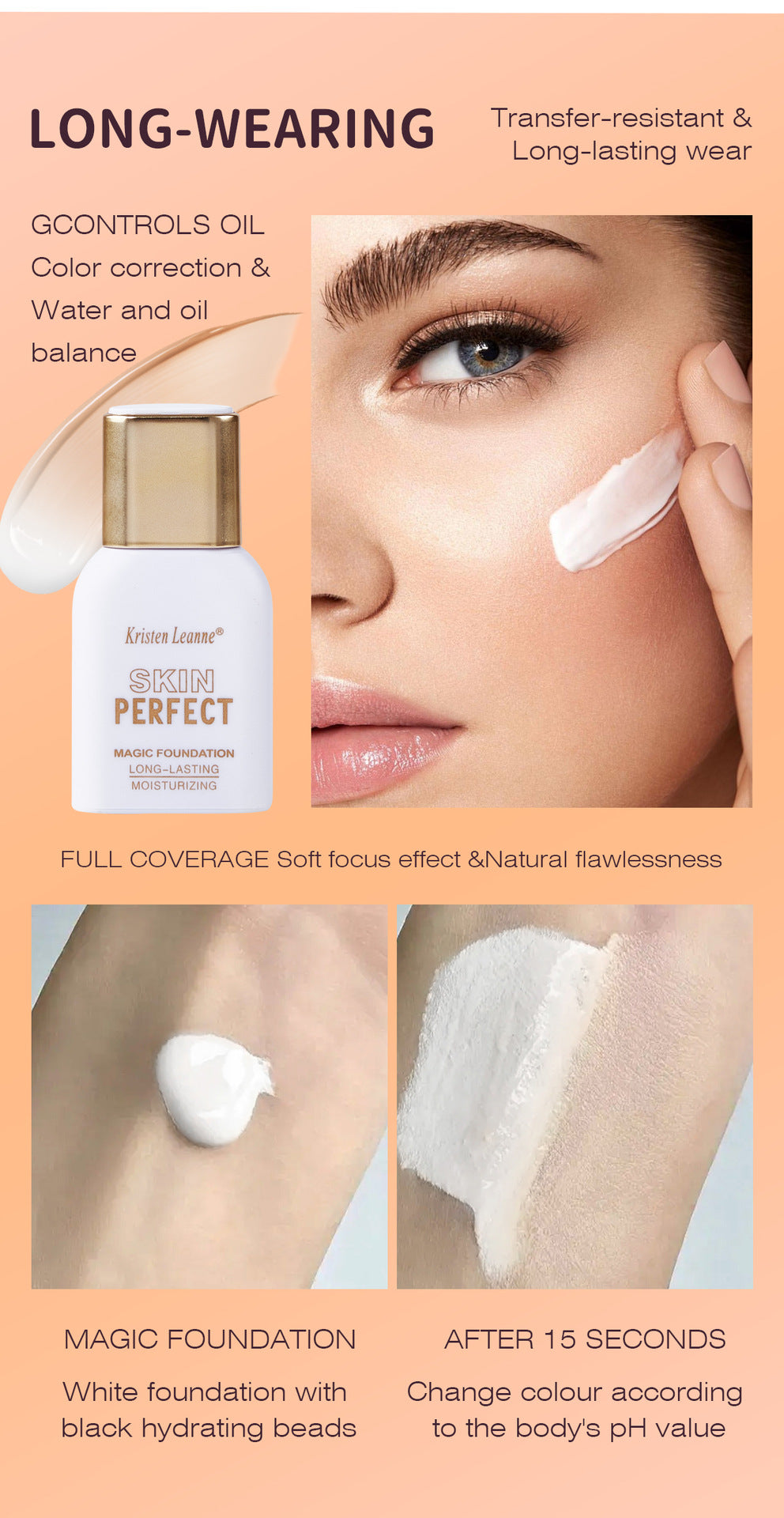 KRISTEN LEANNE Warm-Changing Skin Tone Foundation and Blush